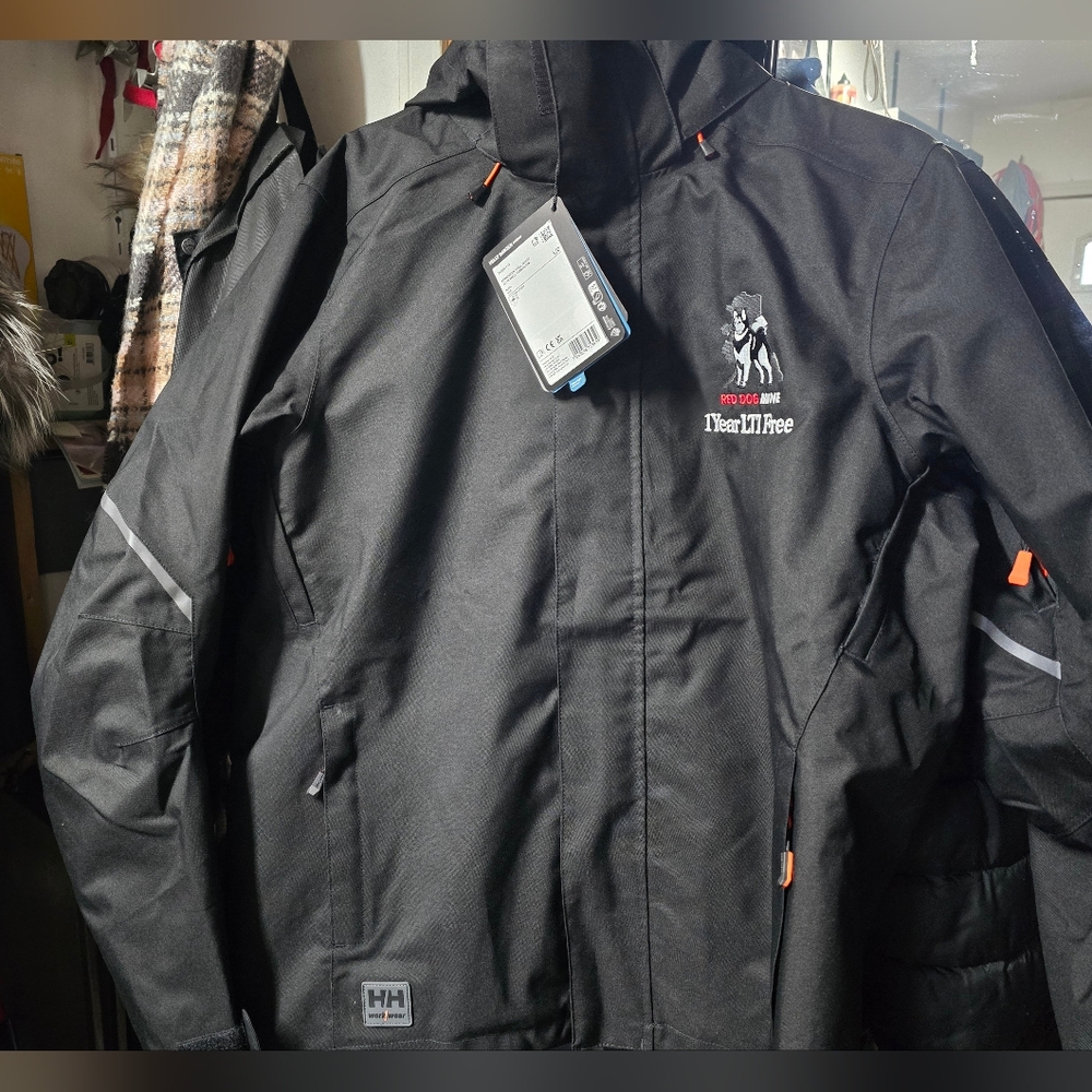 Mens large belly Hansen jacket